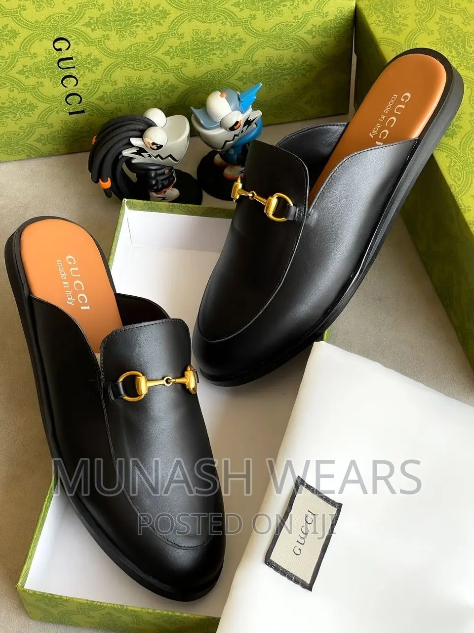 Original Leather Gucci X BALENCIAGA Half Shoe