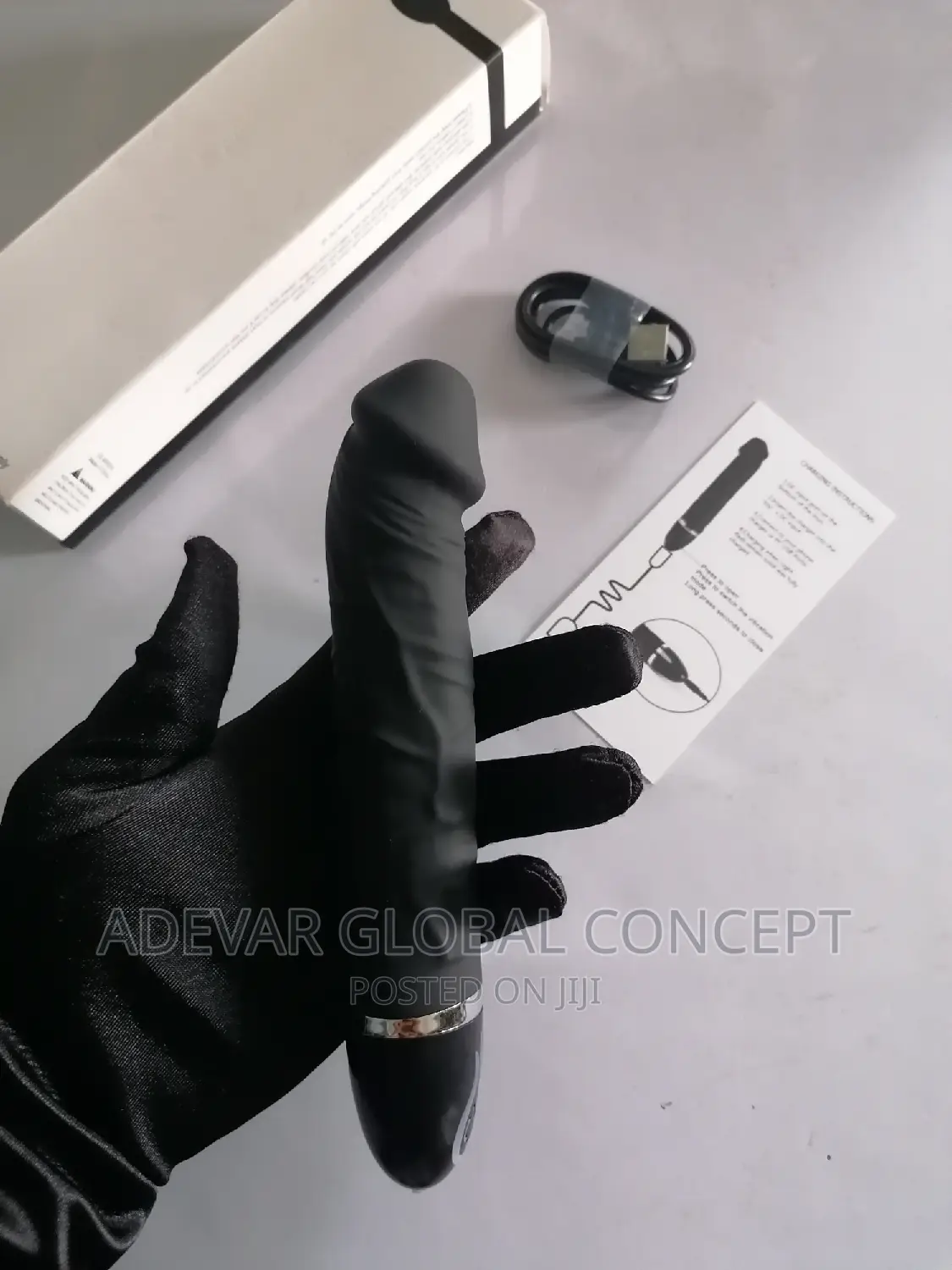 Usb 8 Inches Realistic Dildo Clitoris Vibrator Women Sex Toy