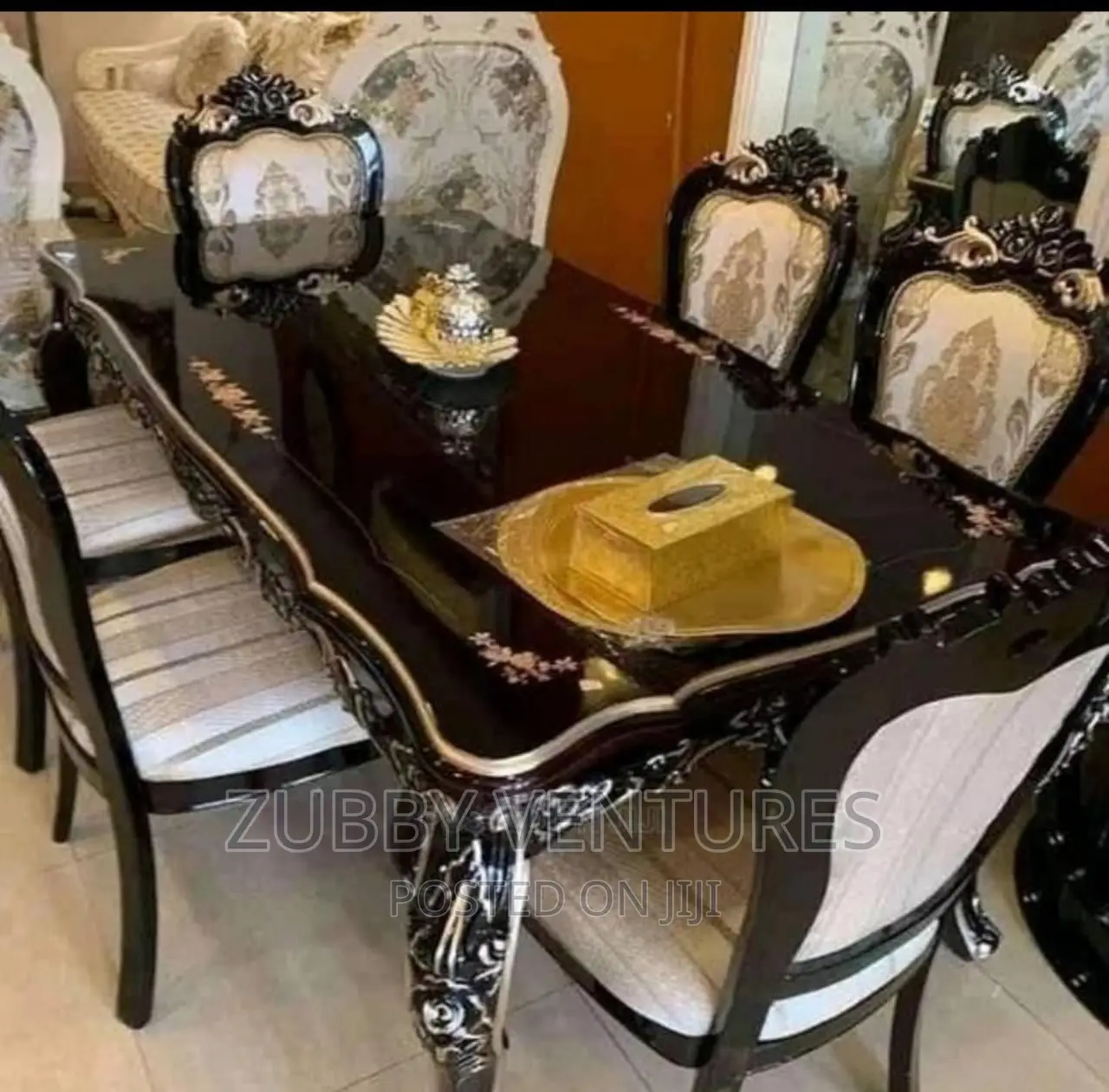 Brand New Wooden Royal Dining With Quality Six Chairs