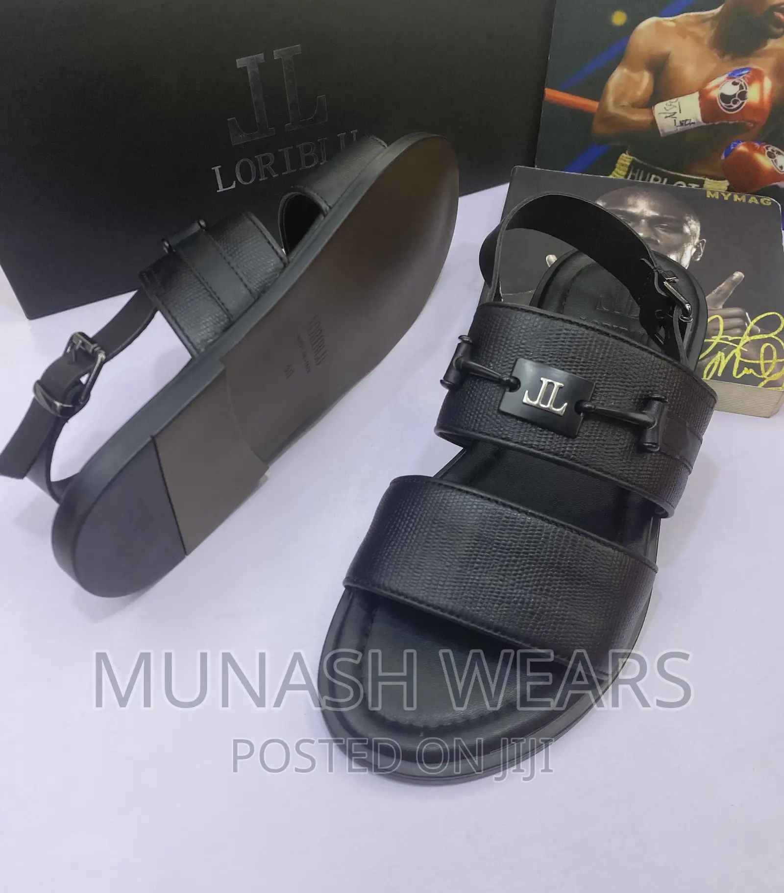 Italian Leather Lorri Blu Sandal