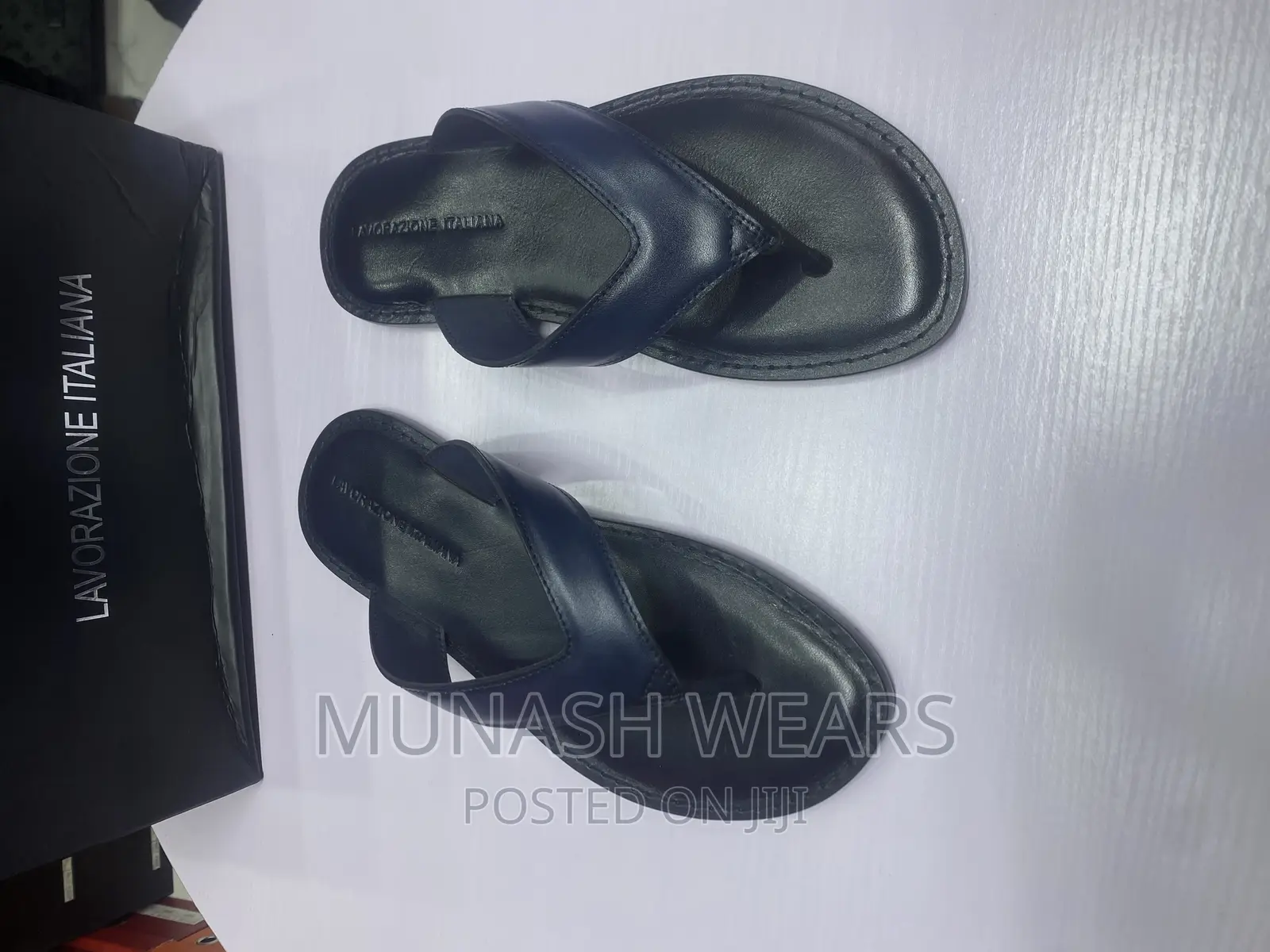 Italian Leather Slipers for Men