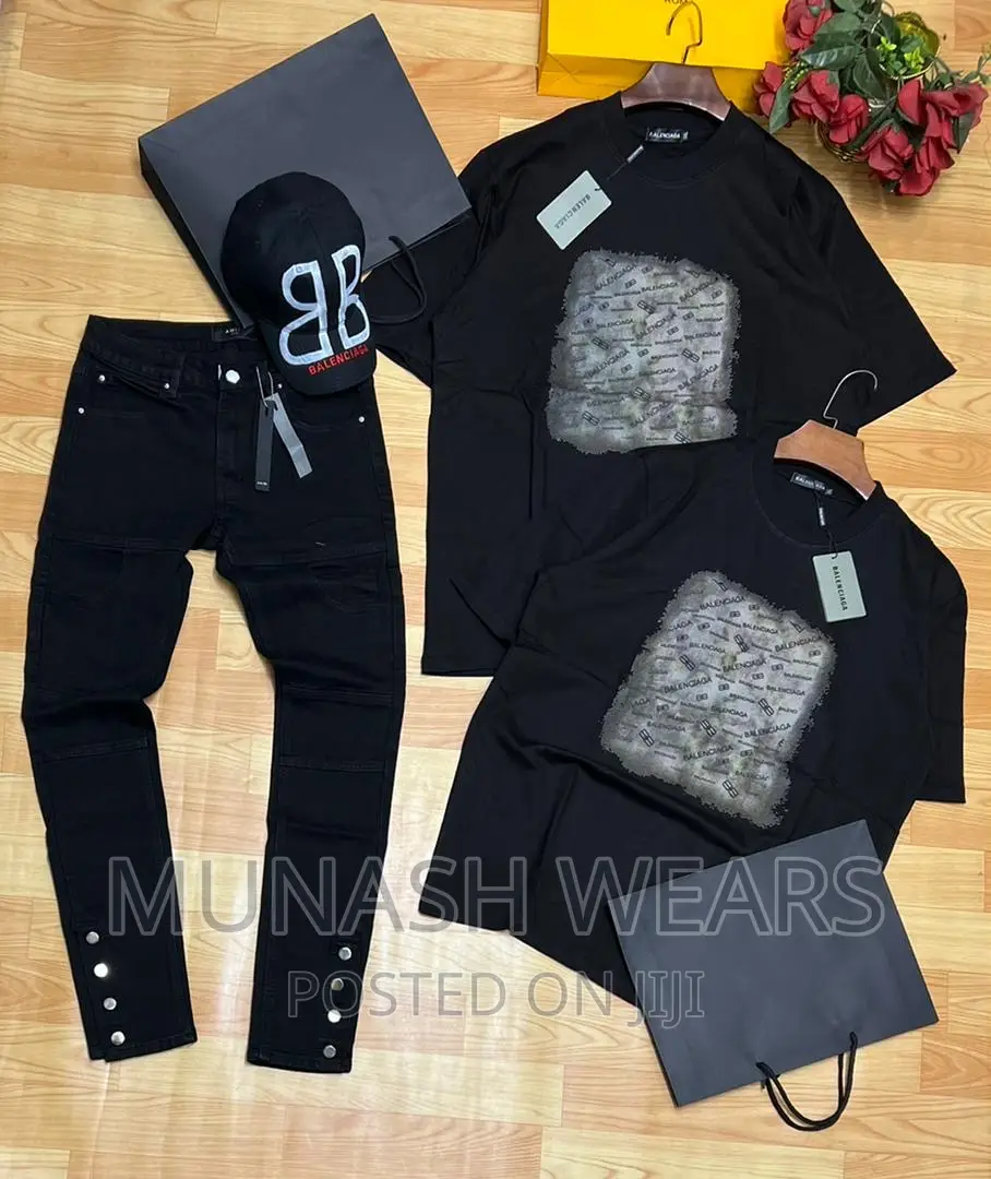 Luxury Jean and Designer T-Shirt Combo