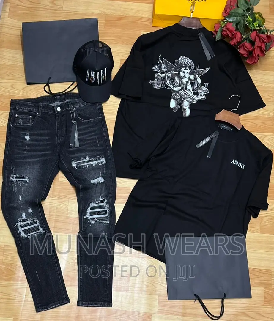 Luxury Jean and Designer T-Shirt Combo