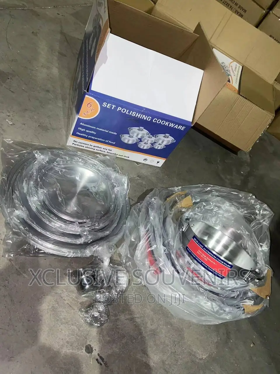6pcs Polishing Cookware Set