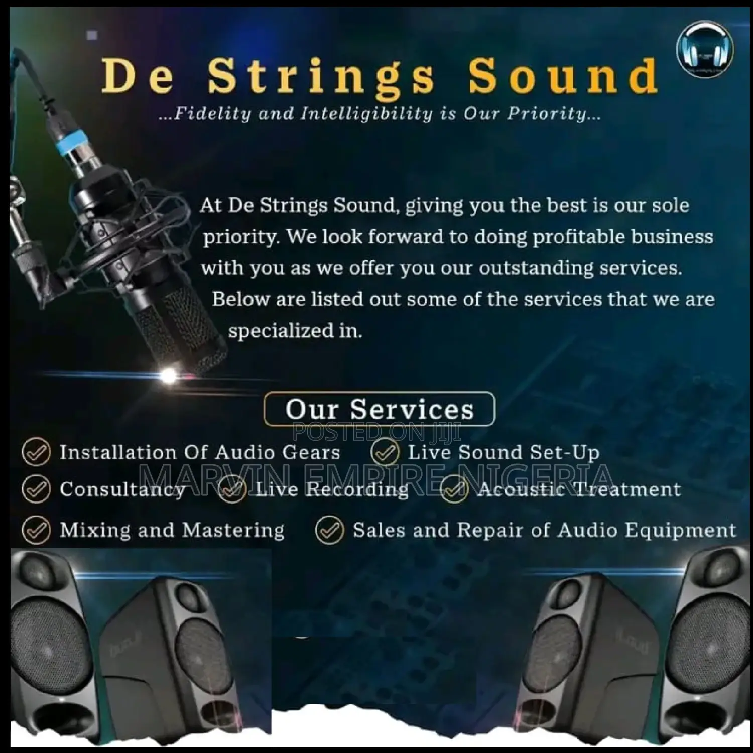 Professional Sound Engineer For Your Concerts Programme Show
