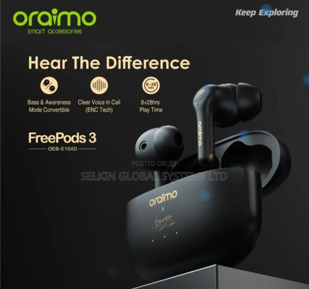Oraimo Bluetooth Earbuds Freepod3 3c