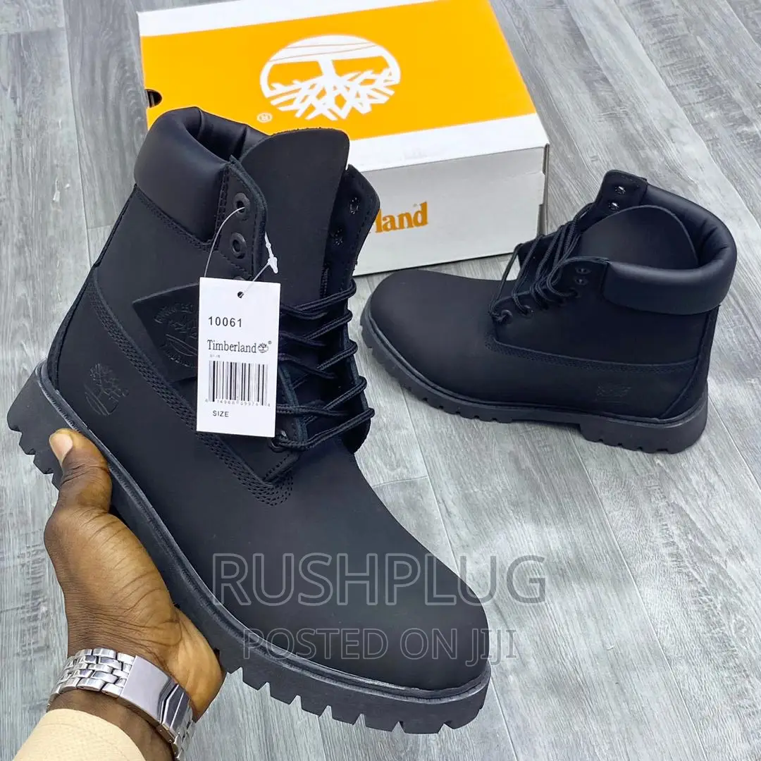 Timber Premium 6-inch Black Waterproof Boots