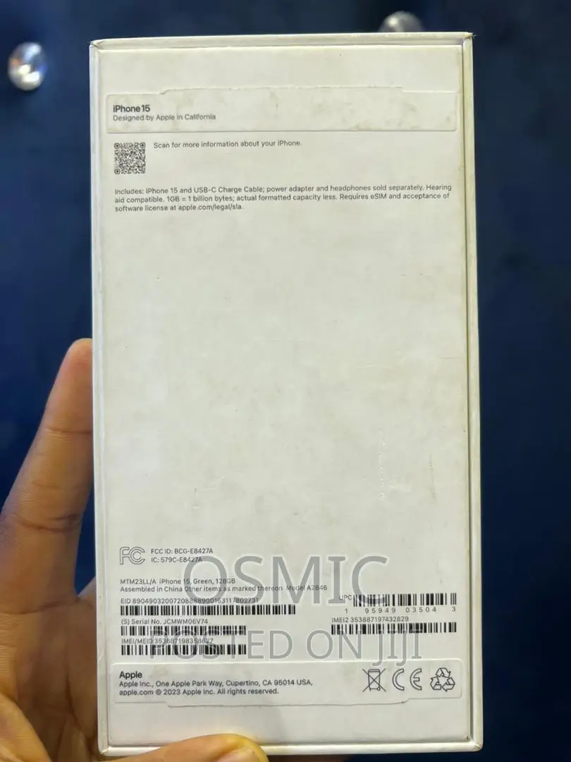 New Apple iPhone 15 128 GB Green