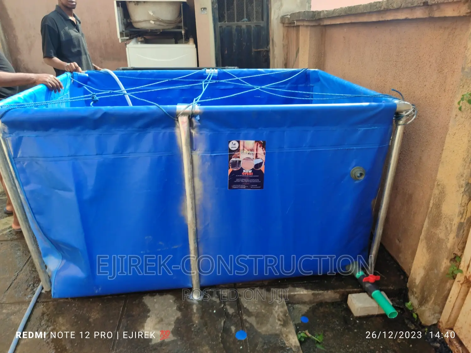 Moveable Tarpaulin Fish Pond