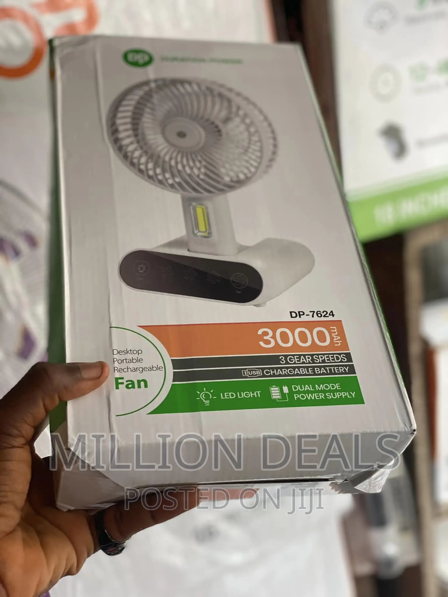Portable Unique Desktop Rechargeable Fan