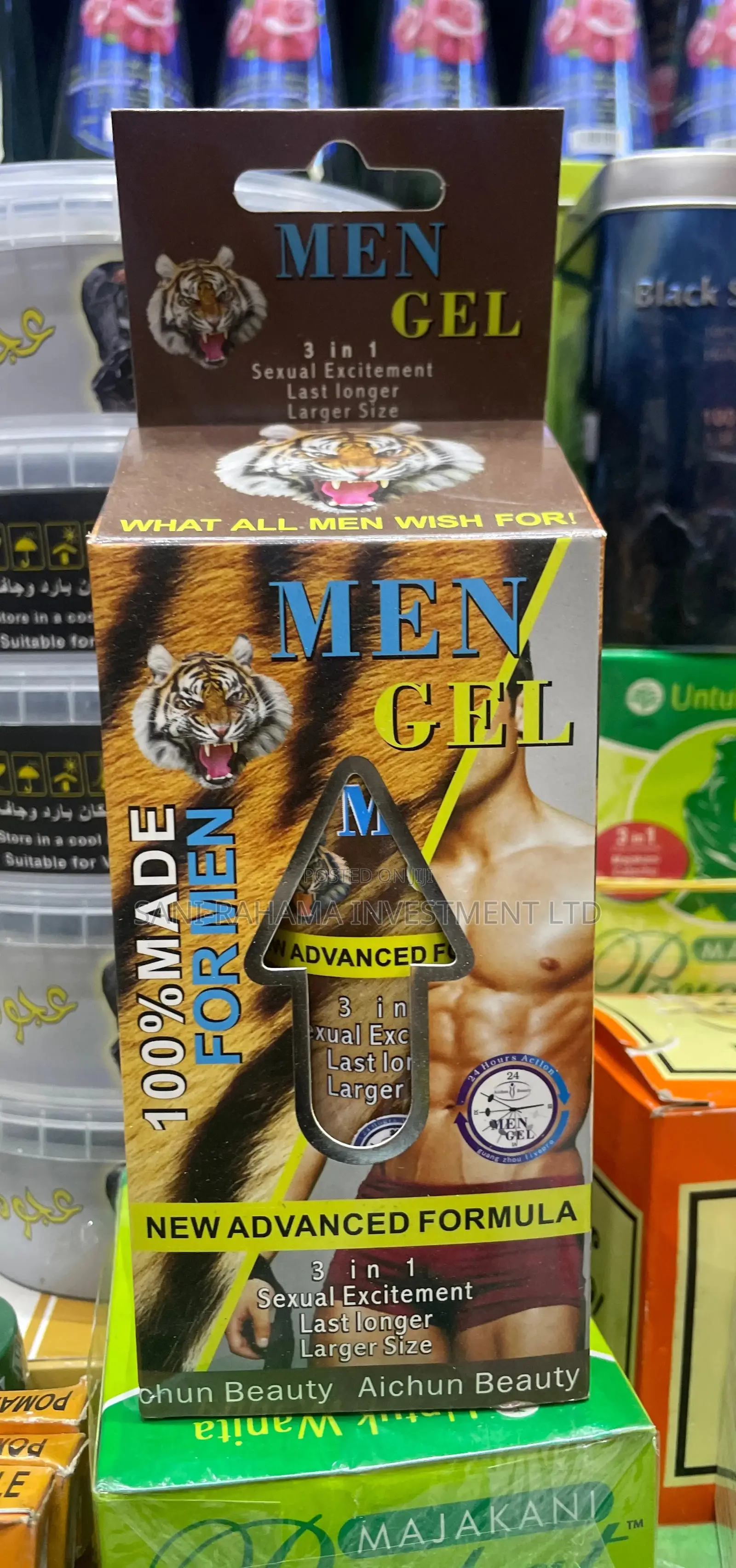 Men Gel (3 in 1 Sexual Excitement, Last Longer Larger Size)