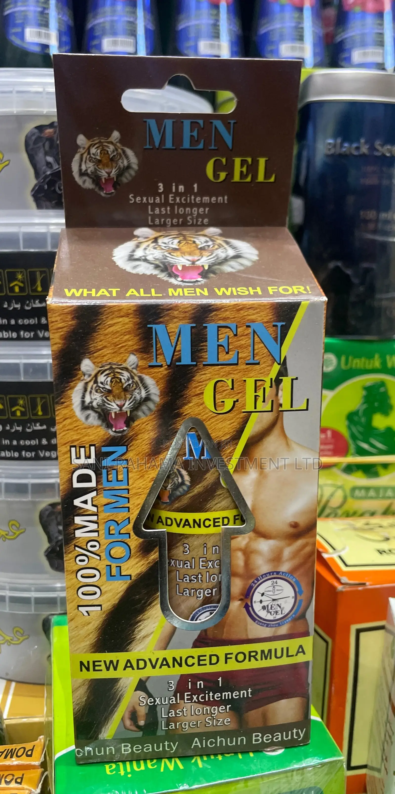 Men Gel (3 in 1 Sexual Excitement, Last Longer Larger Size)