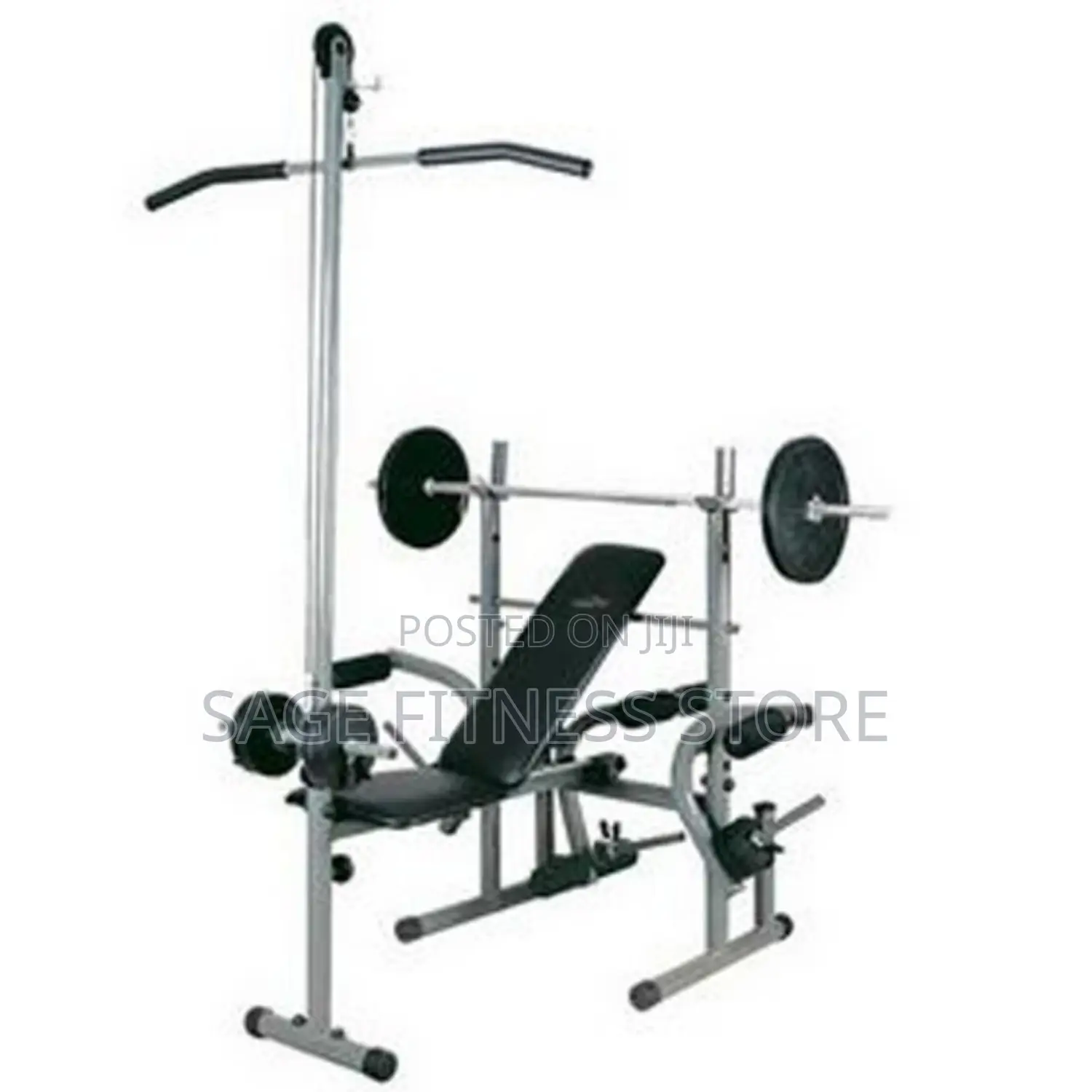 Weight Bench With Chest Pusher