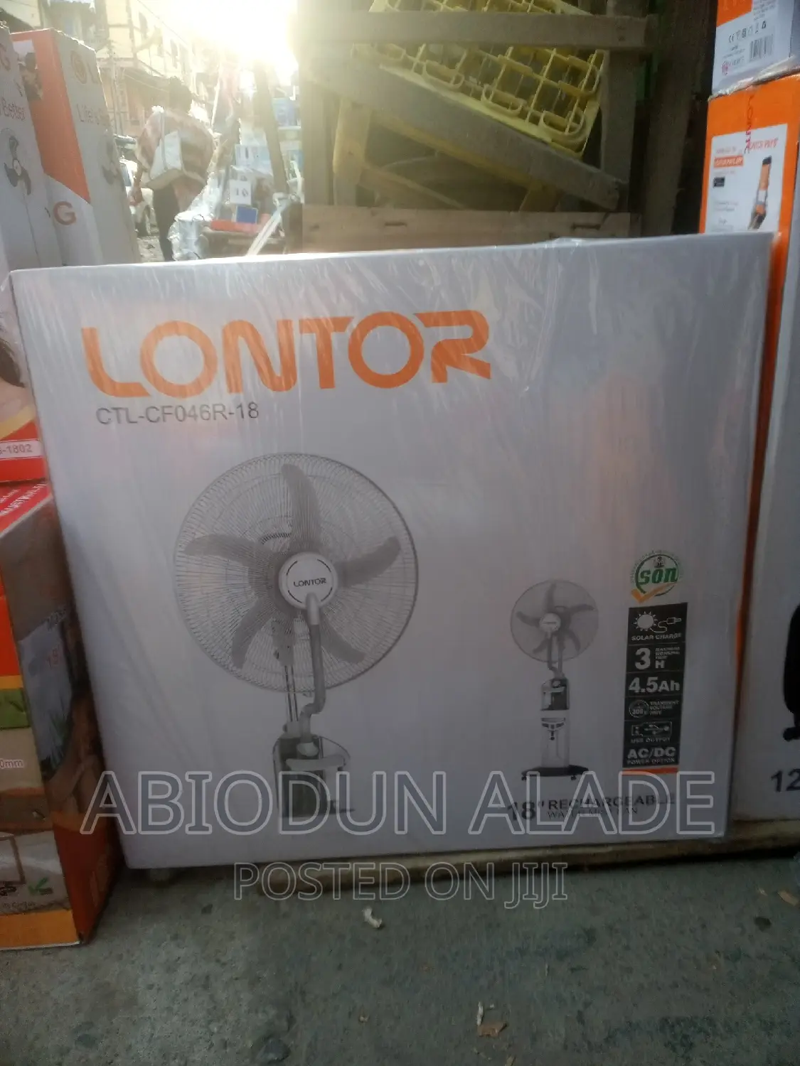 18 Inches Lontor Rechargeable MIST Fan