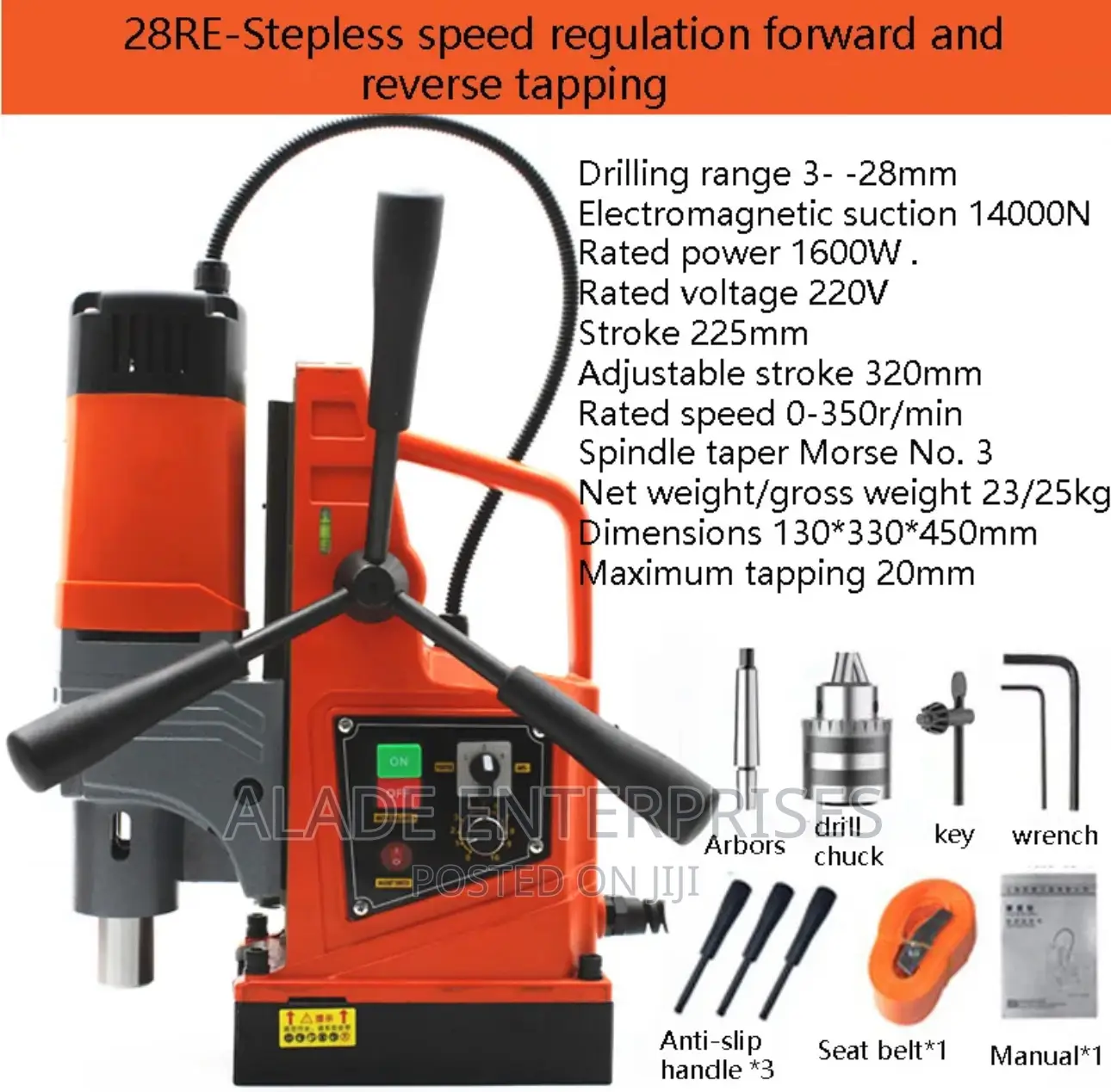 28mm Magnetic Drill 220vforward,Reverse Electric Drill Twist