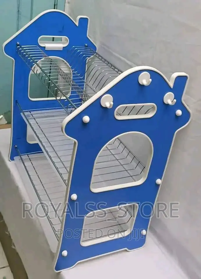 3 Tier a Shape Wooden/Stainless Dish Drainer Rack