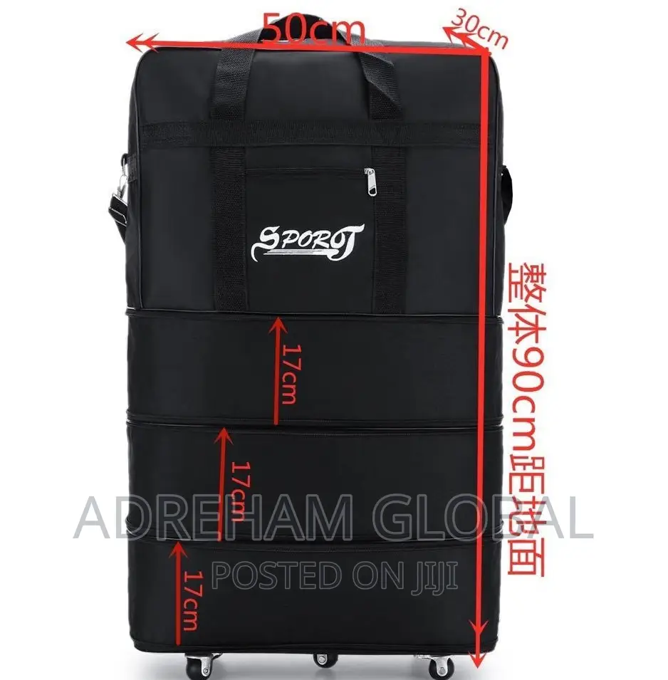 Collapsible High Quality Luggage Bag With Wheels in Sizes