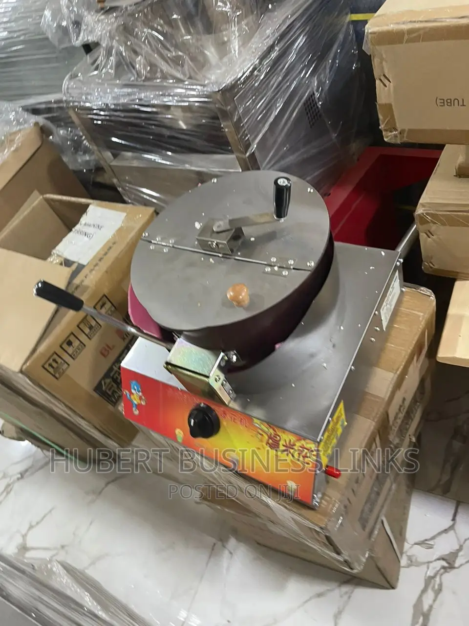 Gas Popcorn Machine With Manual Stirring