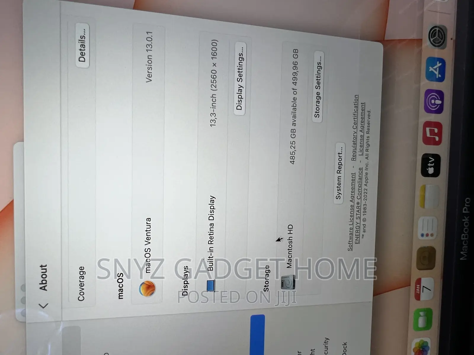 Laptop Apple MacBook Pro 2018 16GB Intel Core I5 SSD 500GB