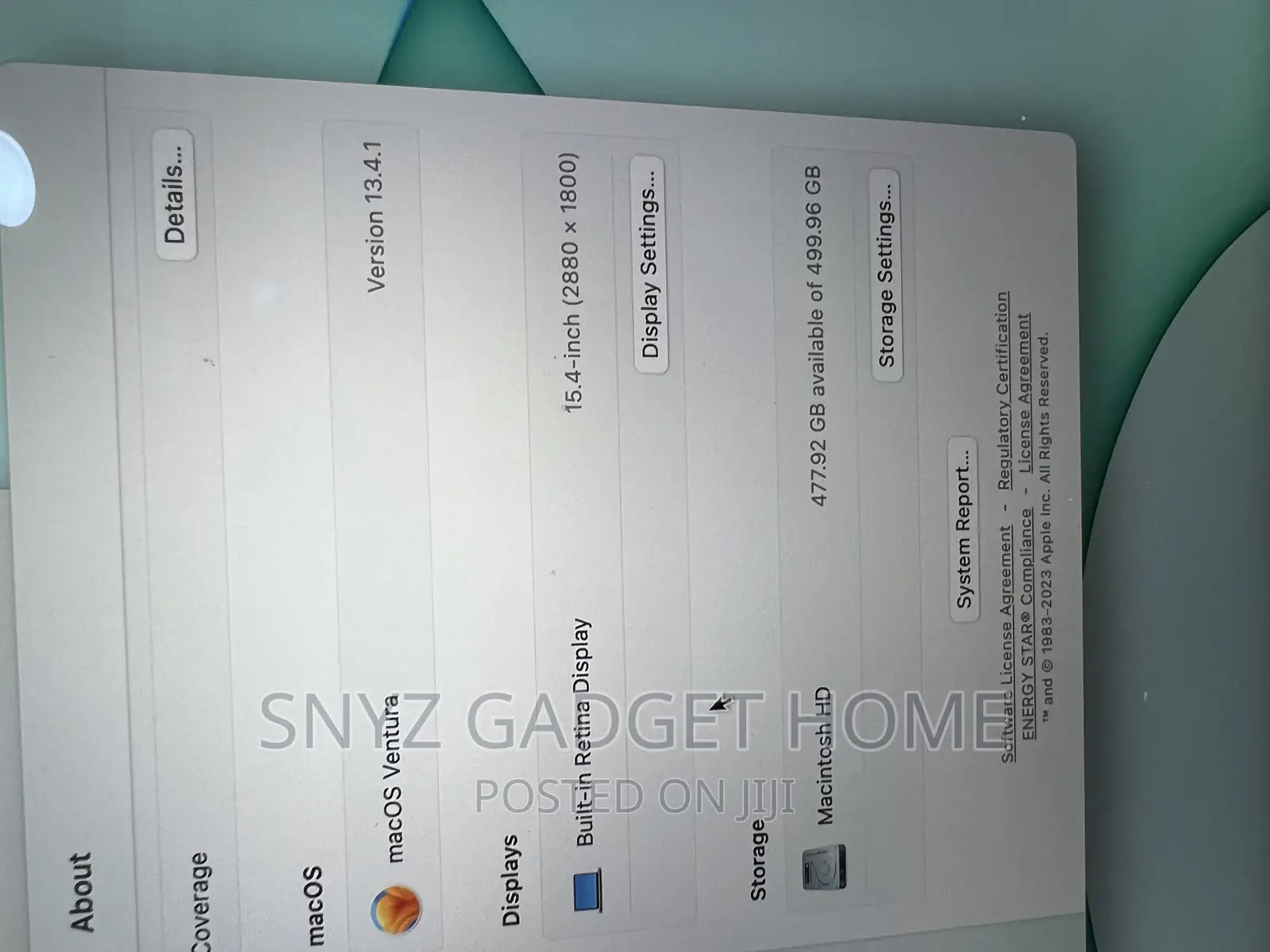 Laptop Apple MacBook Pro 2017 16GB Intel Core i7 SSD 500GB