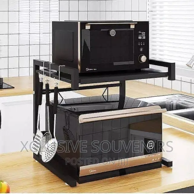Microwave Stand Countertop Kitchen Utensil Tableware Storage