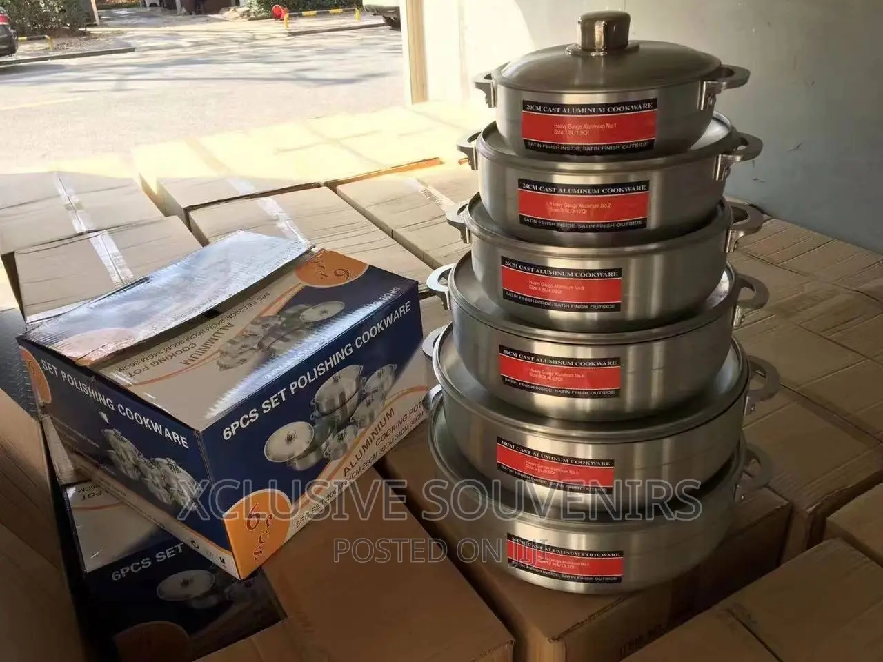 6pcs Polishing Cookware Set