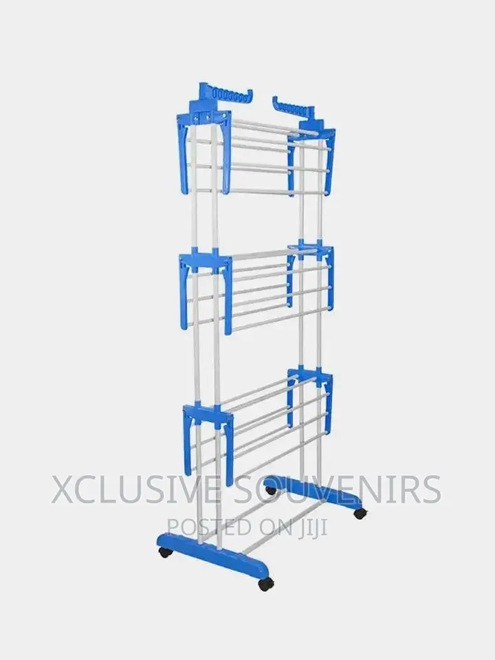 4-tier Stainless Steel Foldable Laundry Drying Rack
