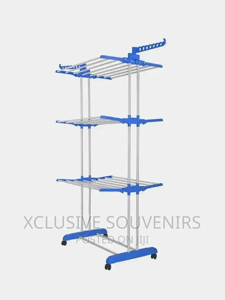 4-tier Stainless Steel Foldable Laundry Drying Rack