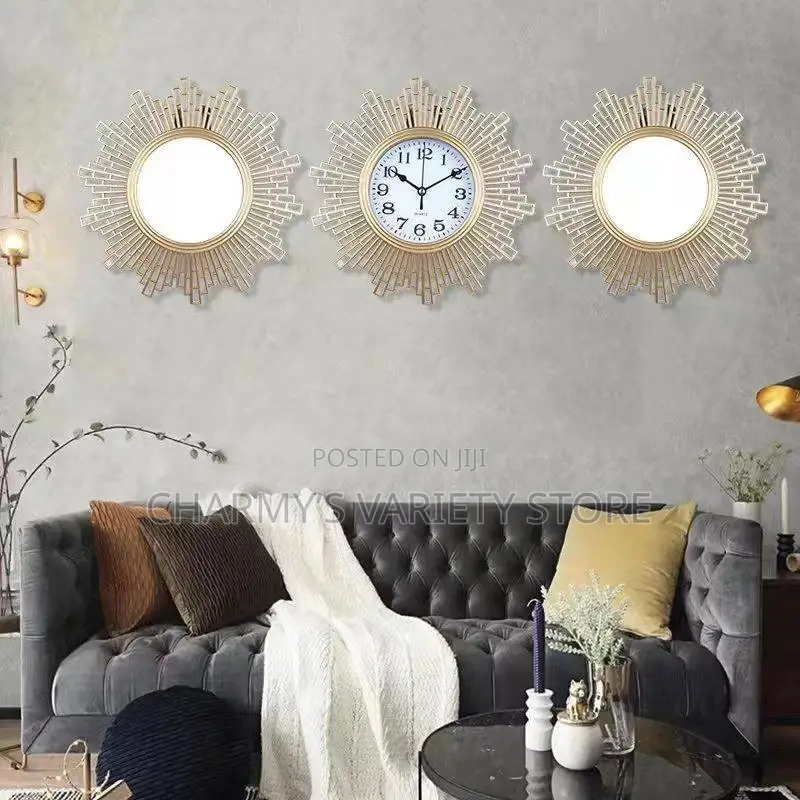 Luxury 3in1 Clock With Mirror