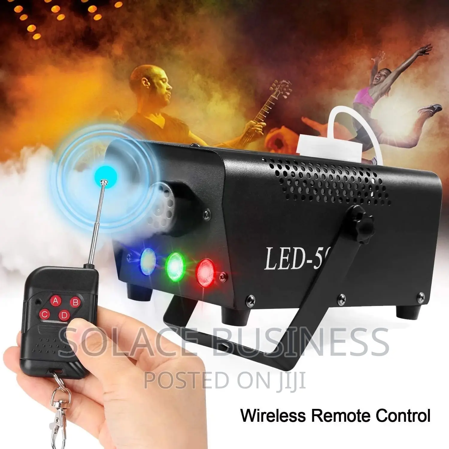 500W Fog Machine Smoke RGB + Remote Control DJ Stage