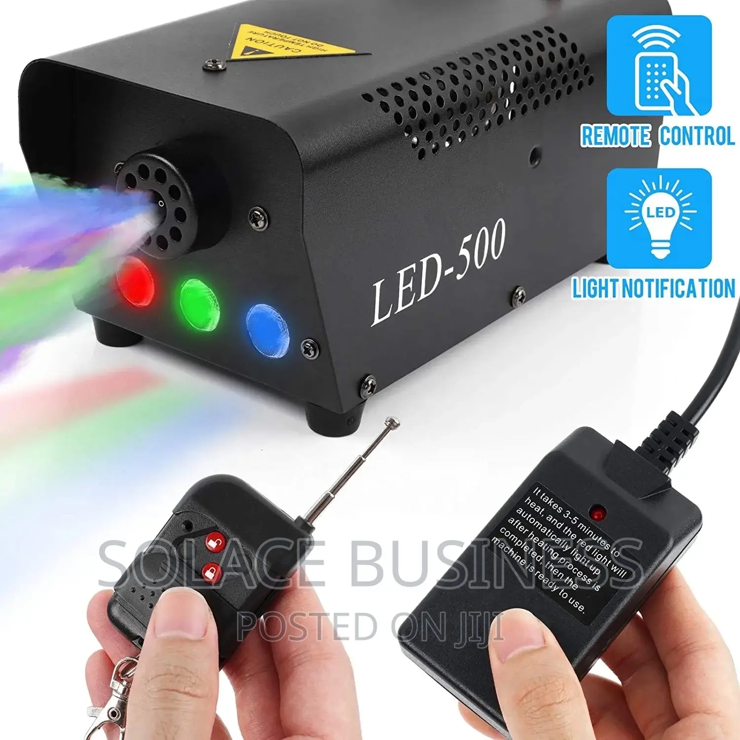 500W Fog Machine Smoke RGB + Remote Control DJ Stage