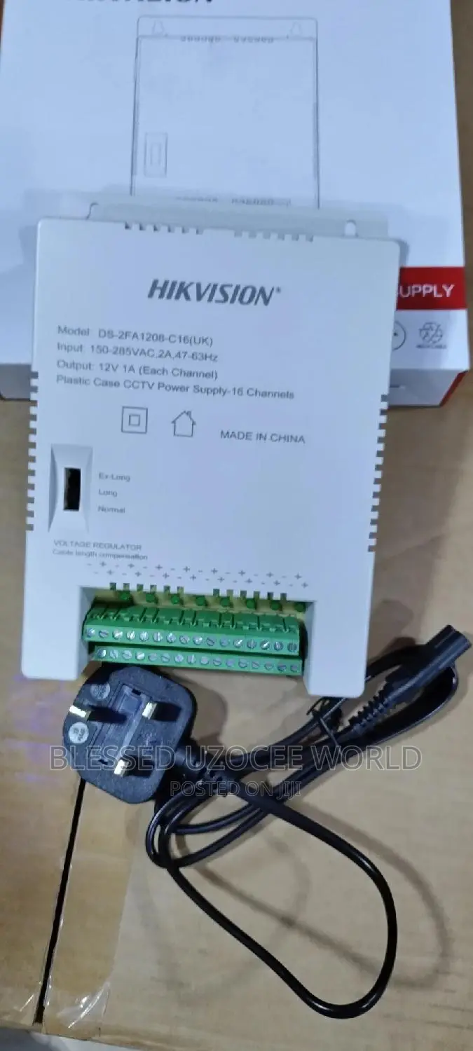 16 Channel /Ports Hikvision CCTV Power Supply Adaptor Device