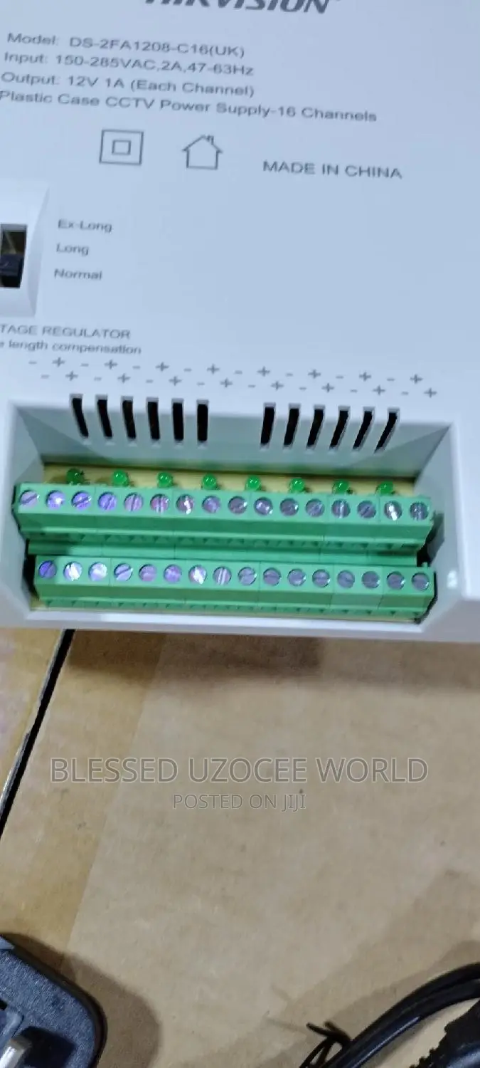 16 Channel /Ports Hikvision CCTV Power Supply Adaptor Device