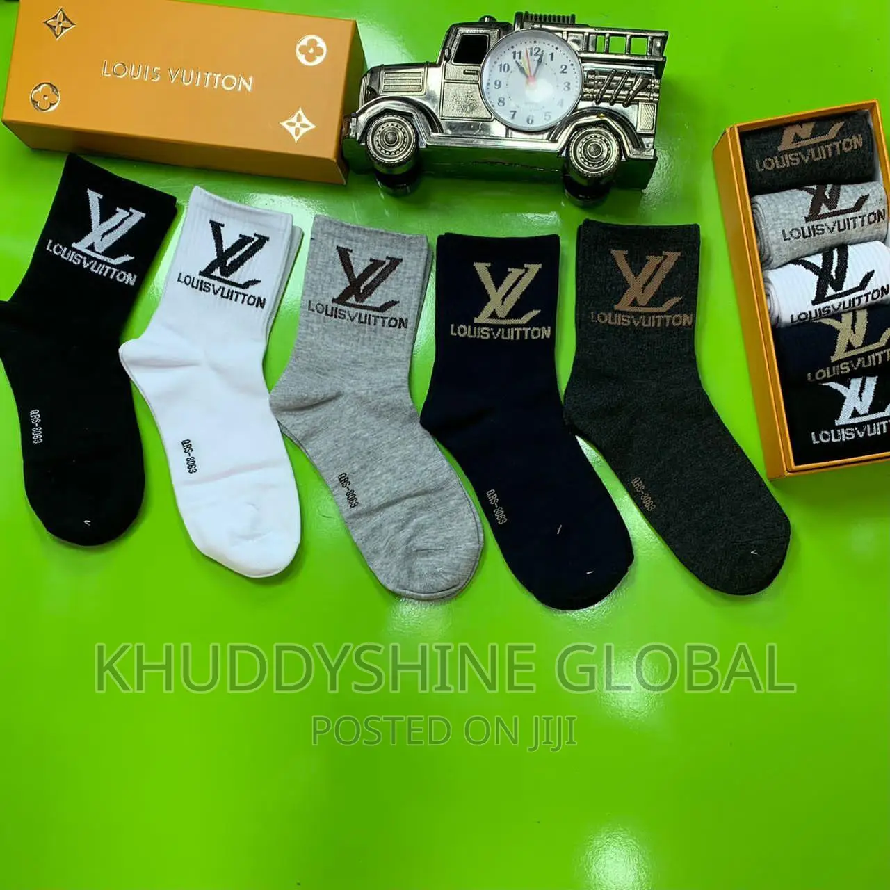 Designer 5 Pieces Set Socks Available Color Varies