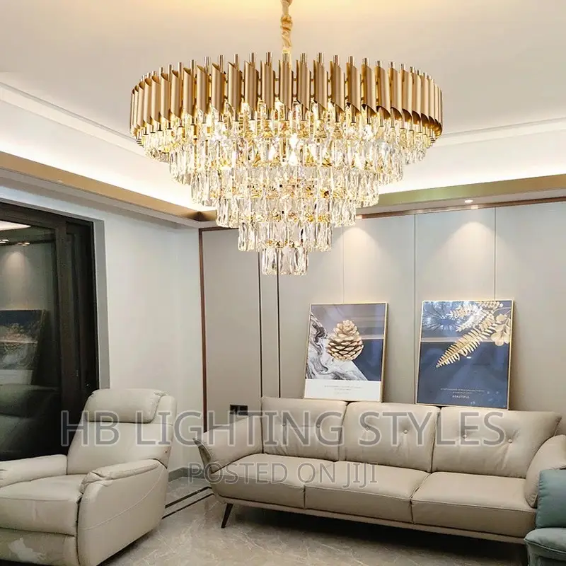 600mm Modern Luxury Led Crystal Chandelier Light