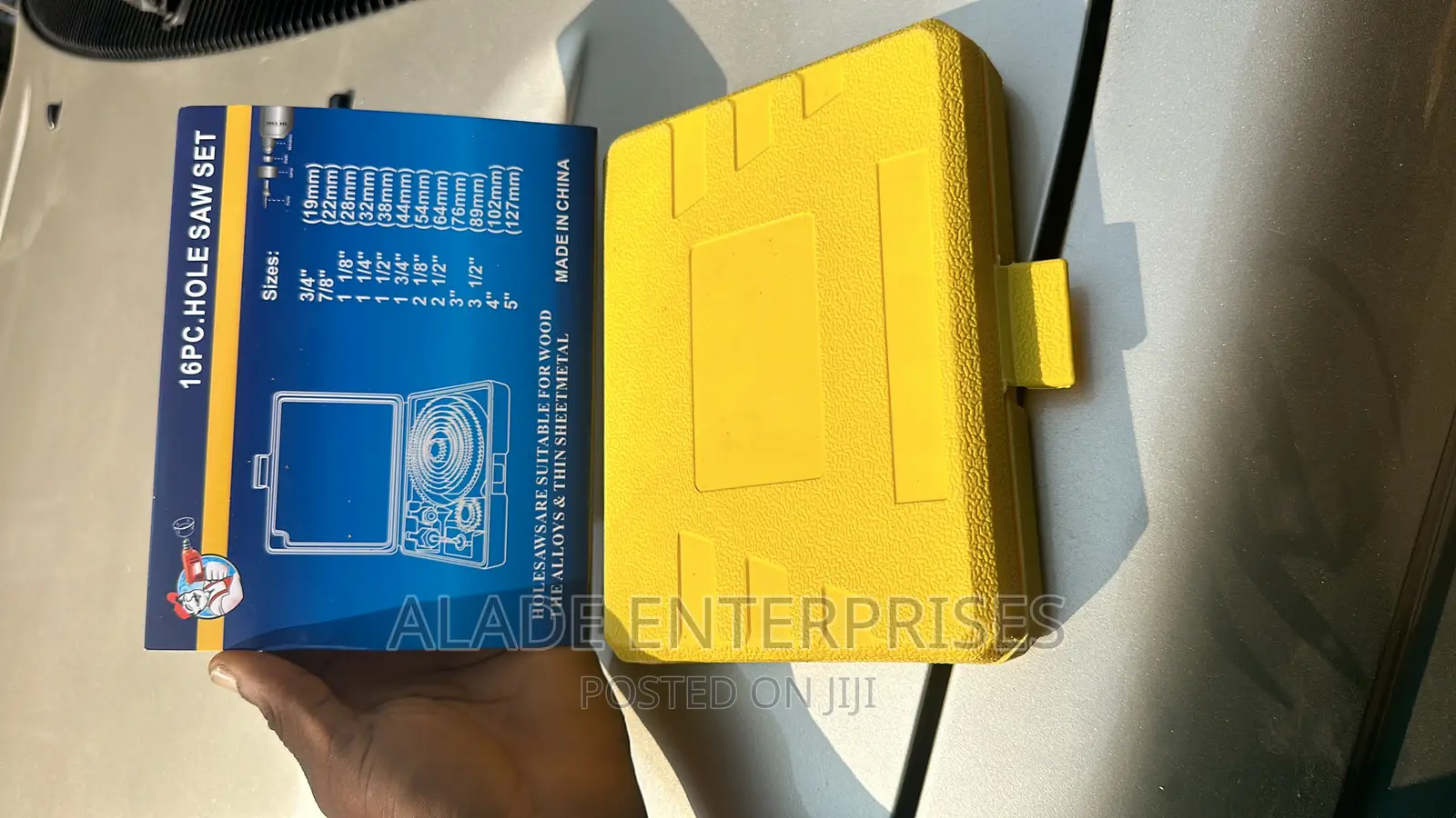 16pcs/Set Yellow Hole Saw Drill Bit Kit Wood Sheet Metal