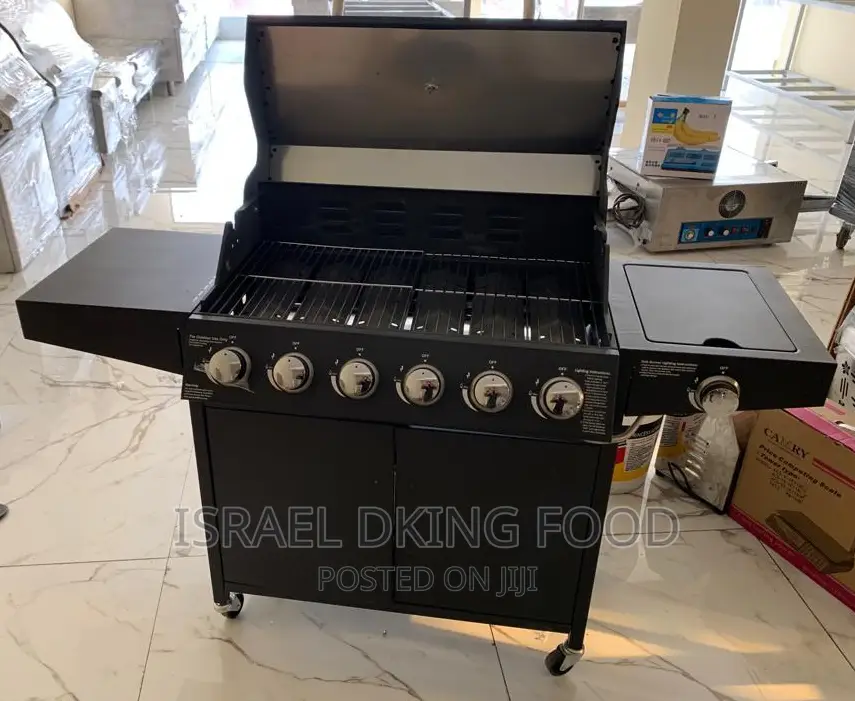 Industrial Foreign 6-burner Gas Barbecue Grilling Machine
