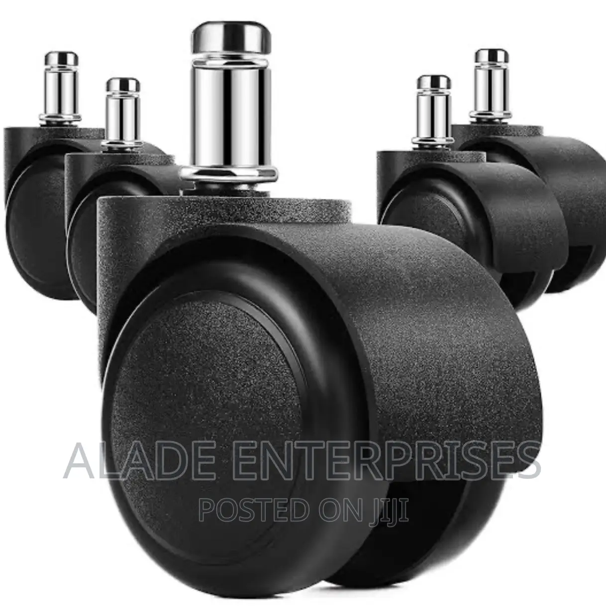 Heavy Duty Pin Type Nylon Office Chair Wheels - Set Of 5