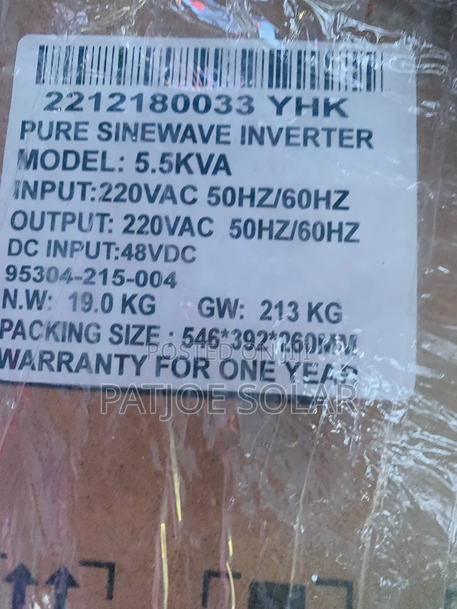 5.5kva 48v Yohako Inverter