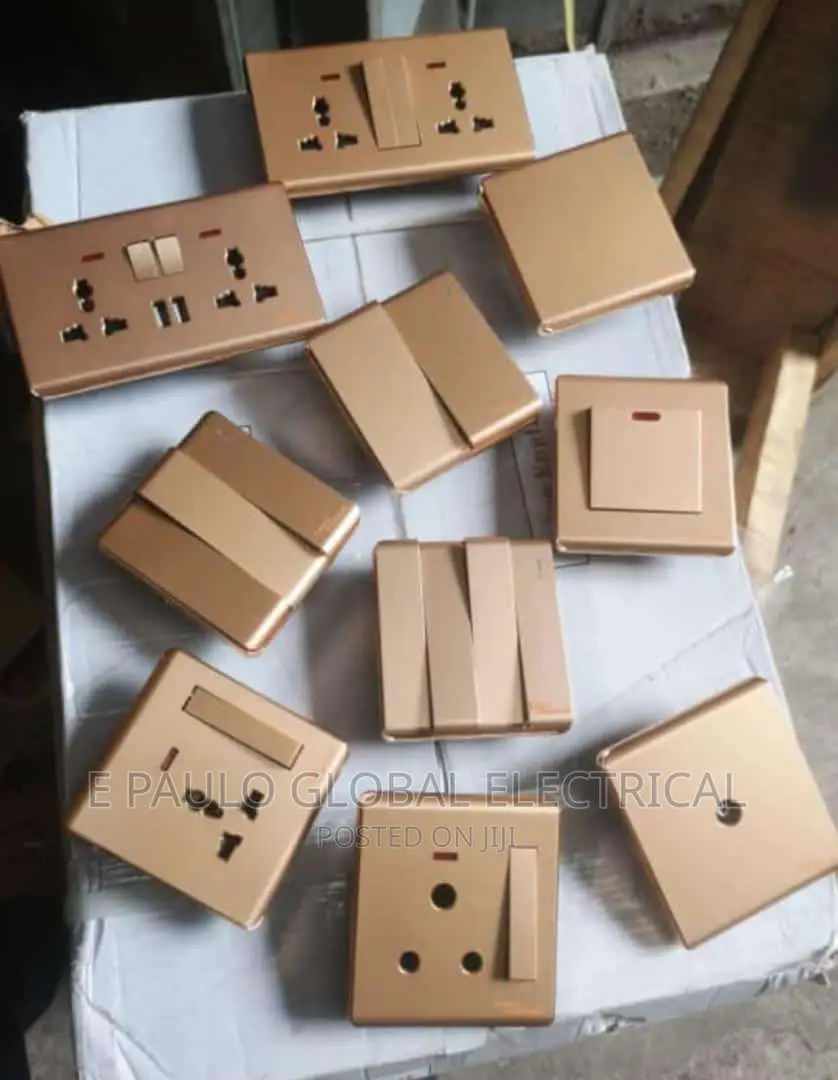 Gold Socket And Switch