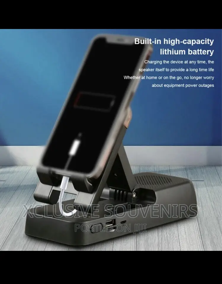 Multifunctional Phone Holder With Wireless Bluetooth Speaker