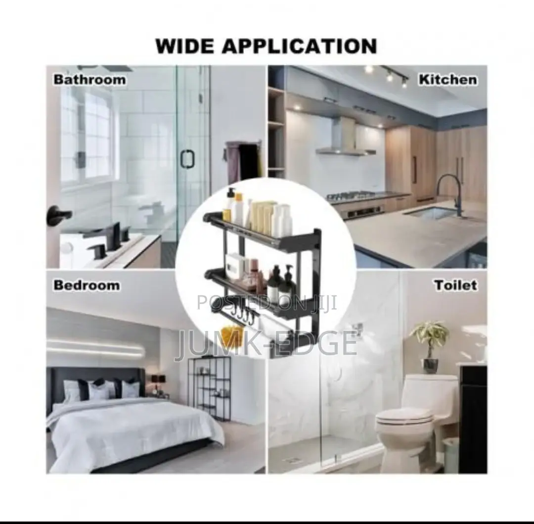 3 Tiers Wall Mounted Multipurpose Bathroom Rack