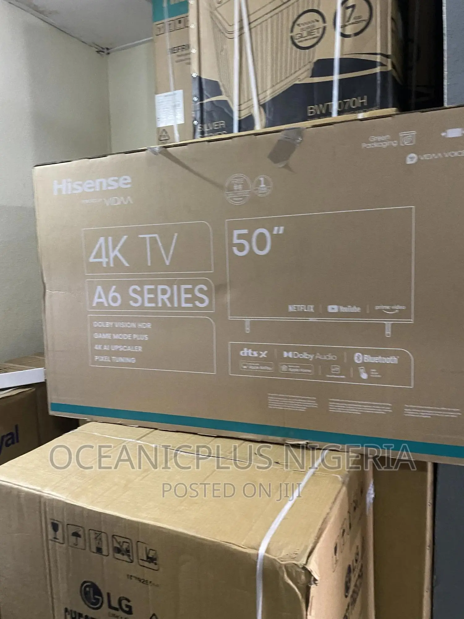 New Hisense 50" TV A6 Series(50A6K) With Antenna Input