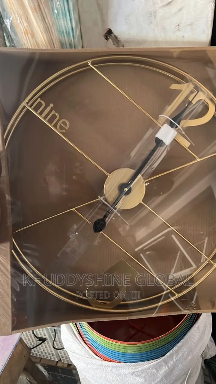 Decorative Nordic Numeric WALL Clock Available Only In Gold