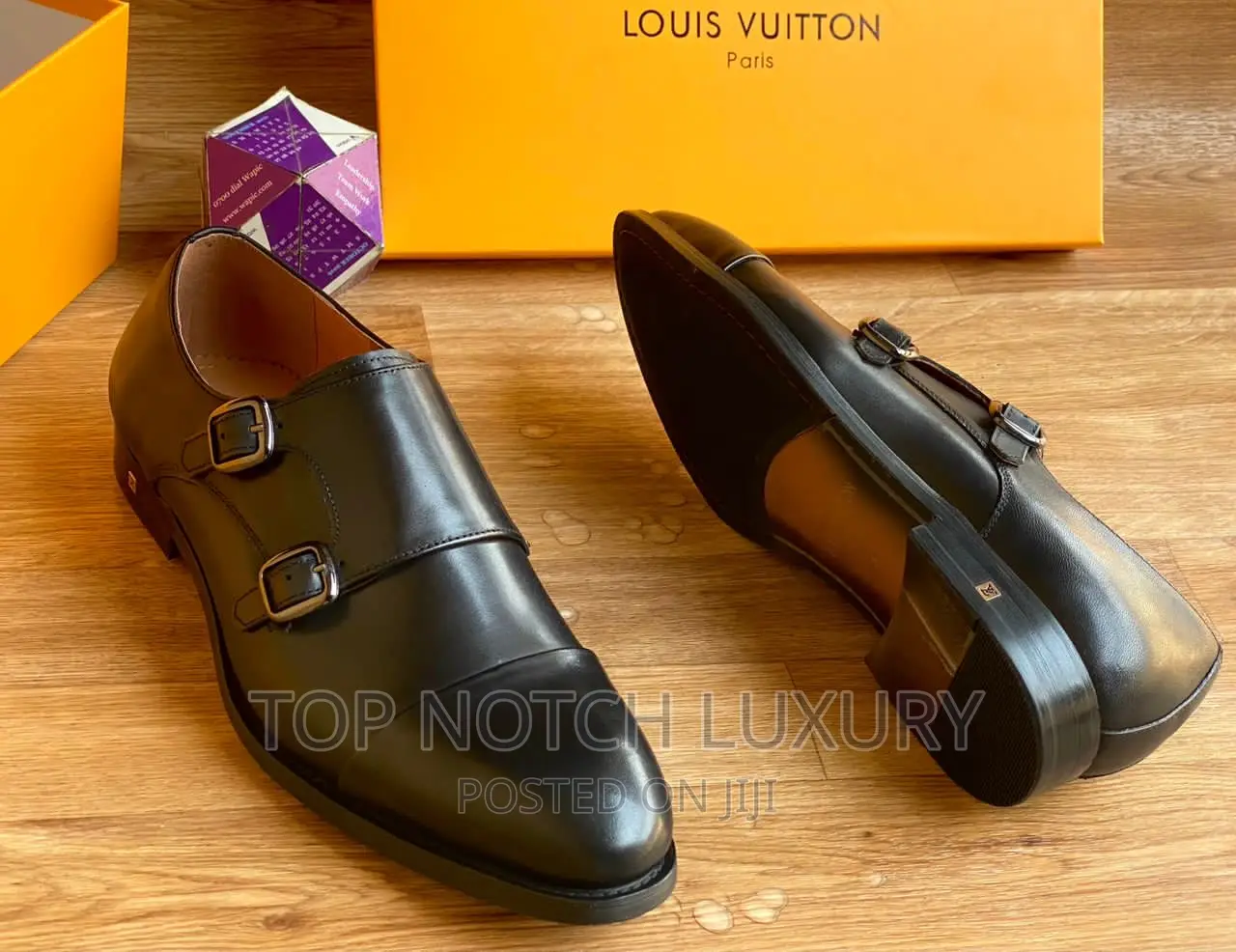 Original Louis Vuitton Men Leather Designer Shoe