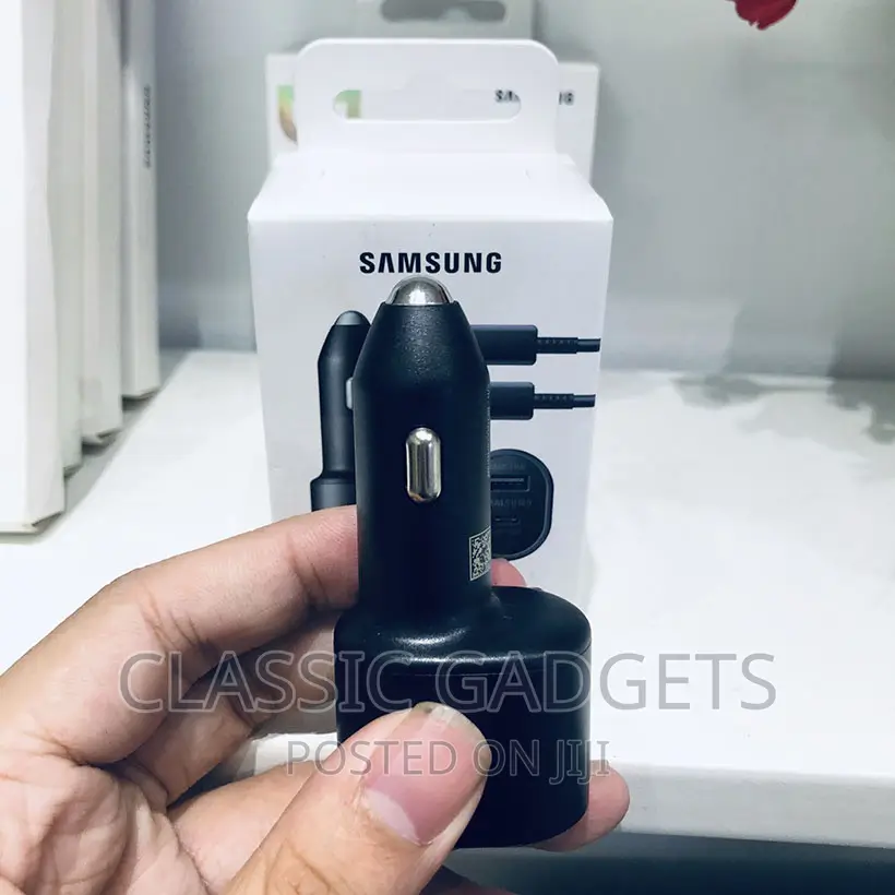 Original Samsung Car Charger 45W +15w Dual Port USB-C USB-A
