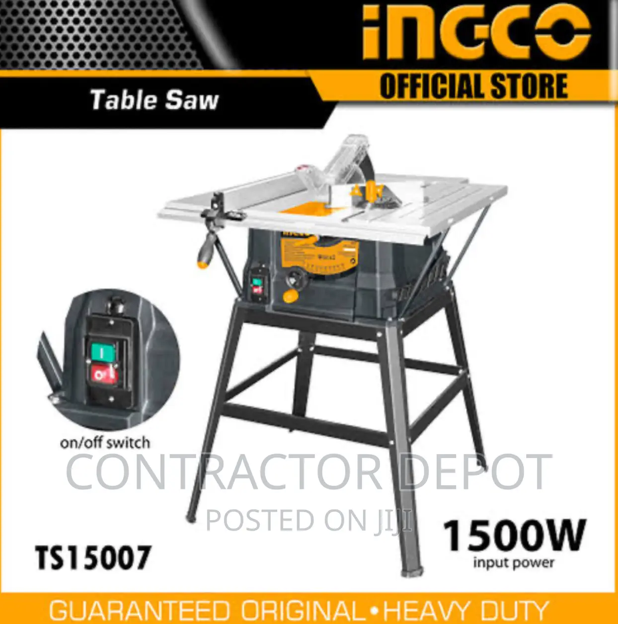 Ts15007 Ingco Table Saw 1500W Industrial Table Saw