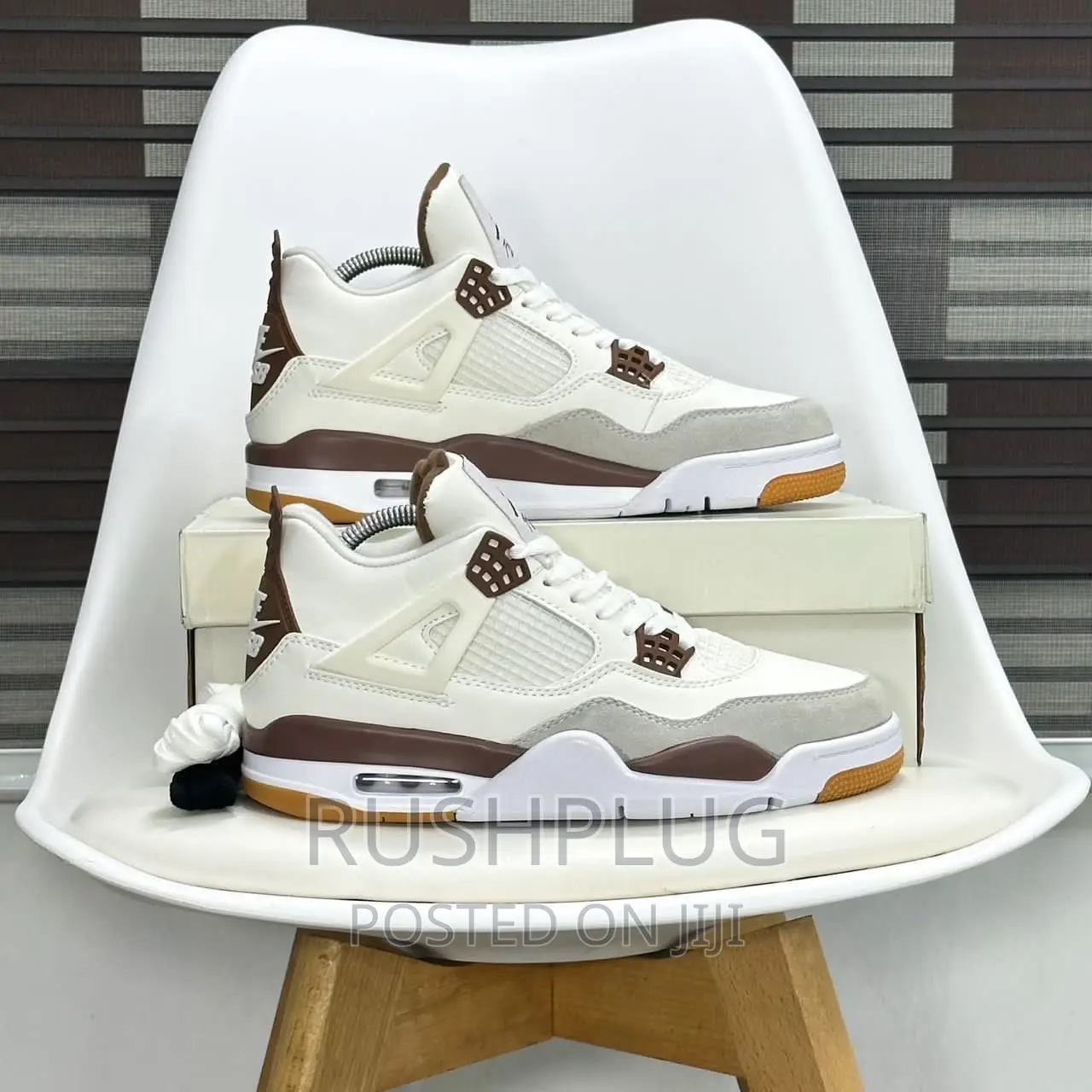 Nike Sb X Air Jordan 4 Customs “Mocha” Sneakers