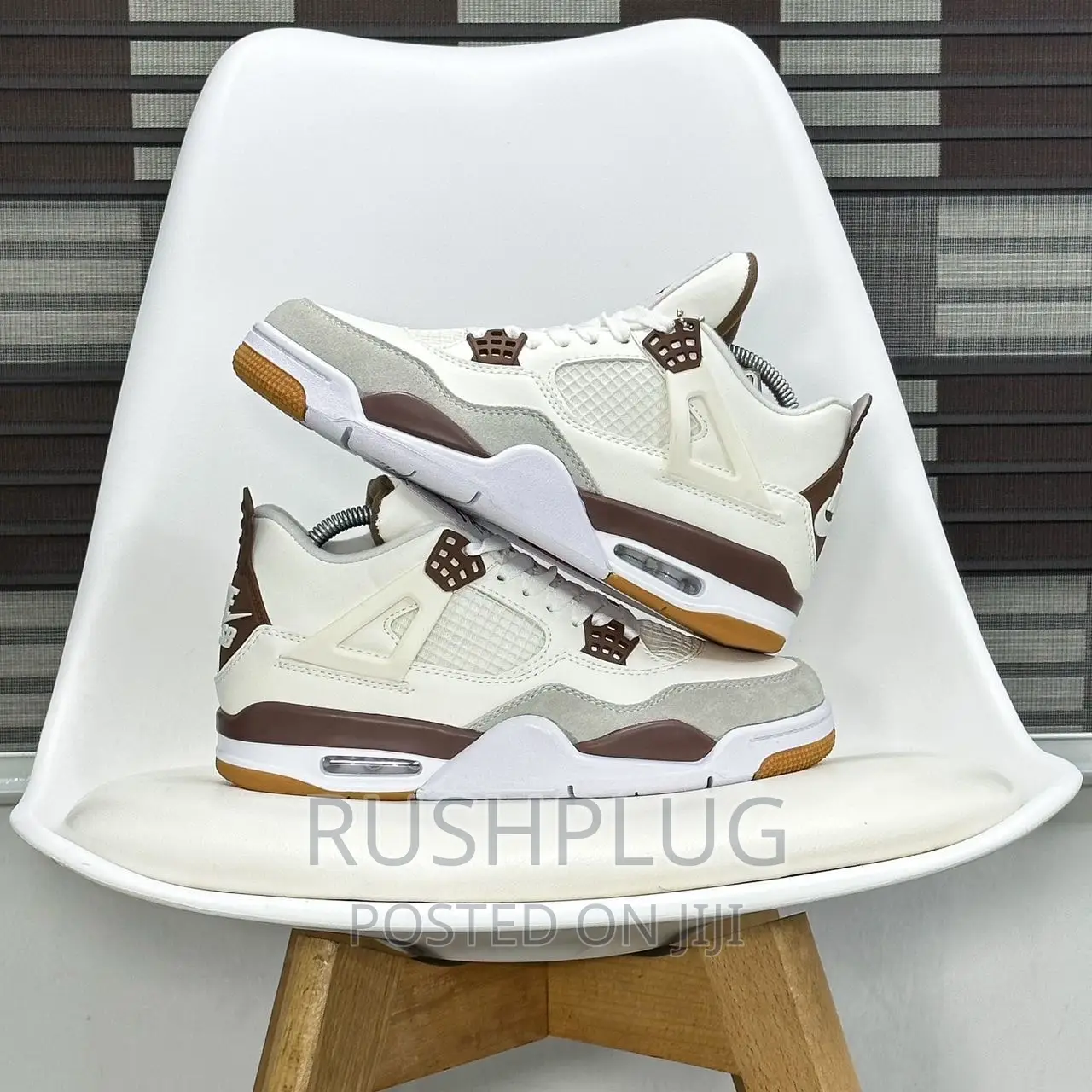 Nike Sb X Air Jordan 4 Customs “Mocha” Sneakers
