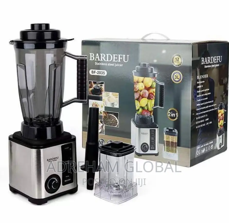 Bardefu 2 in 1 3l Blender Stainless Steel Bf- 2035